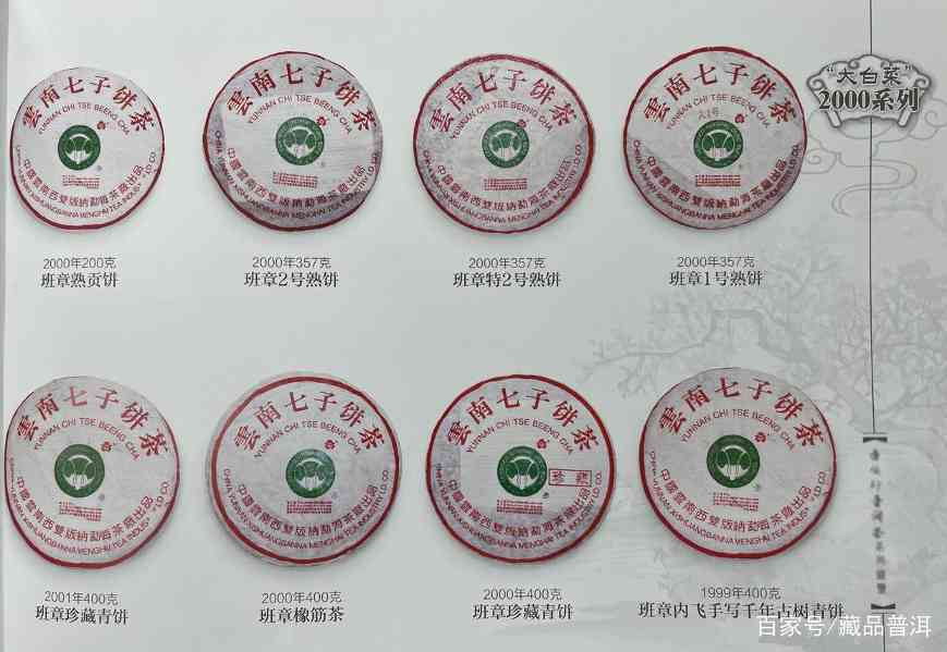 班章大白菜茶品全解析：从橡筋茶到特2号熟饼的经典回顾