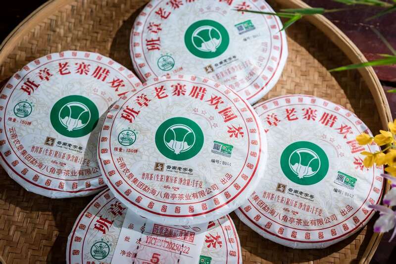 2025八角亭班章老寨腊欢·岩嫩圆茶 古乔木有机双绝，藏饮皆宜