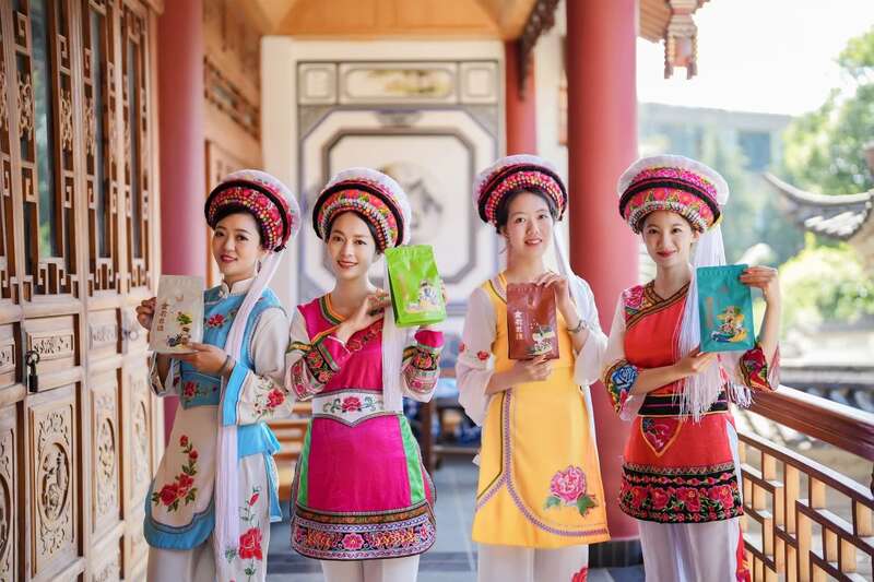 下关金花龙珠·陈皮普洱熟茶 五韵生香 五色风华