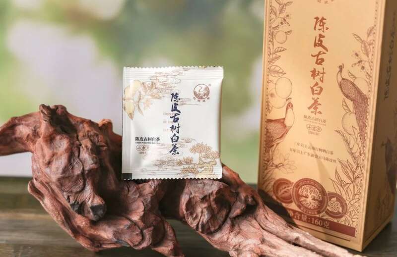 2024下关沱茶 陈皮古树白茶 古树白茶与陈皮