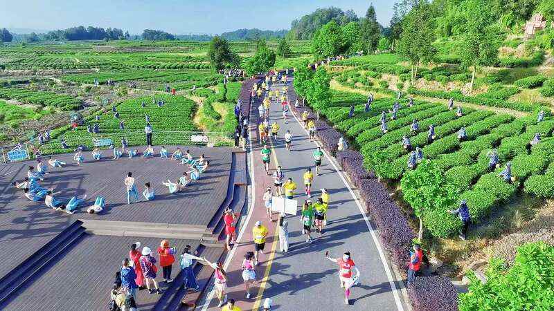 大地流彩·2025年全国和美乡村健康跑（村跑）雅安名山站鸣枪开跑！