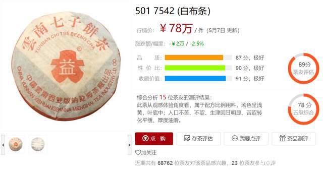 大益7542第一梯队茶品盘点：88青饼简体云等5款热门收藏茶