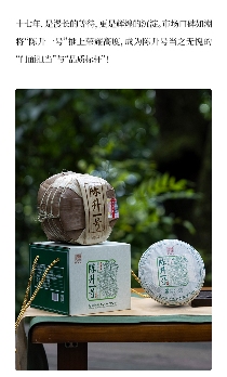 名茶之选·壹号担当 陈升号2025年“陈升一号”面市