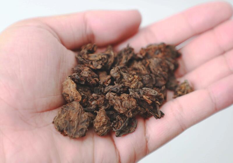 玄晶粒粒陈，金汤似蜜醴 中茶玄晶老茶头普洱茶(熟茶)散茶