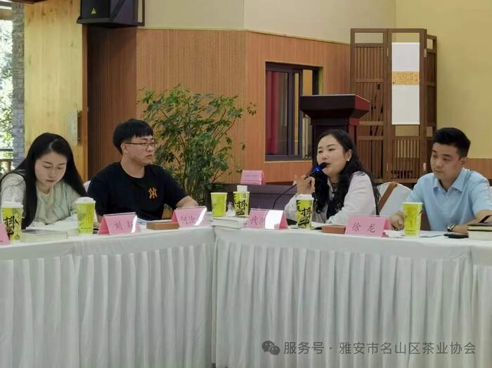 名山区召开2025蒙顶山茶青年茶人座谈交流会