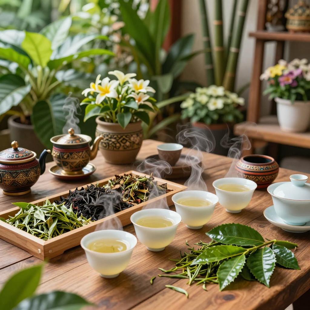 景洪普洱茶品鉴活动展示苦茶甜茶特色