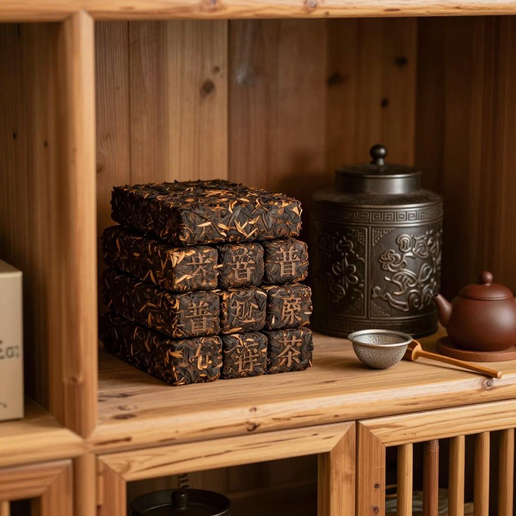 中国普洱茶泰斗邓时海亲制鸿运熟茶砖鉴赏