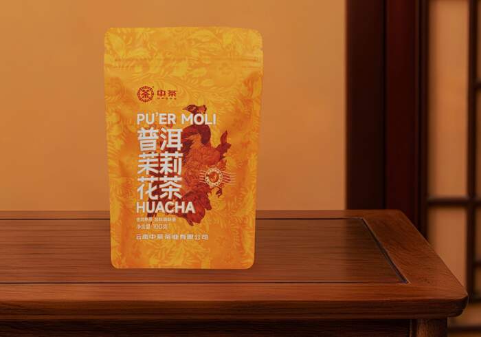 新品上市  中茶普洱茉莉花茶