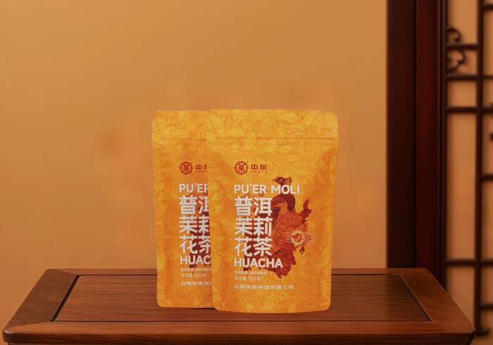 新品上市  中茶普洱茉莉花茶