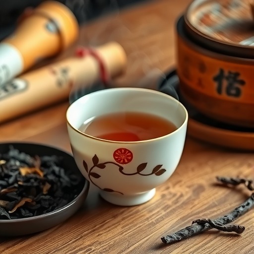 陈酿20年生普茶汤色金黄香气烟韵醇厚