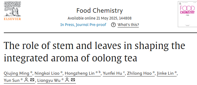 乌龙茶为什么要带茶梗？科学揭示茶梗里的香气密码
