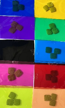 不同颜色包装膜对抹茶饼干色泽的影响