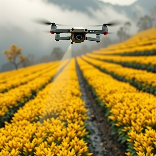 湄潭复兴镇：无人机助力茶园秋冬管护