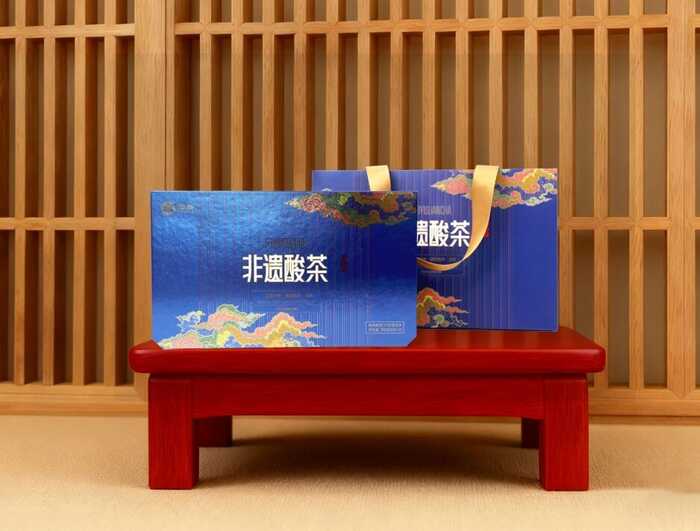 新品上市  中茶非遗酸茶 德昂酸茶（干茶）紧压茶