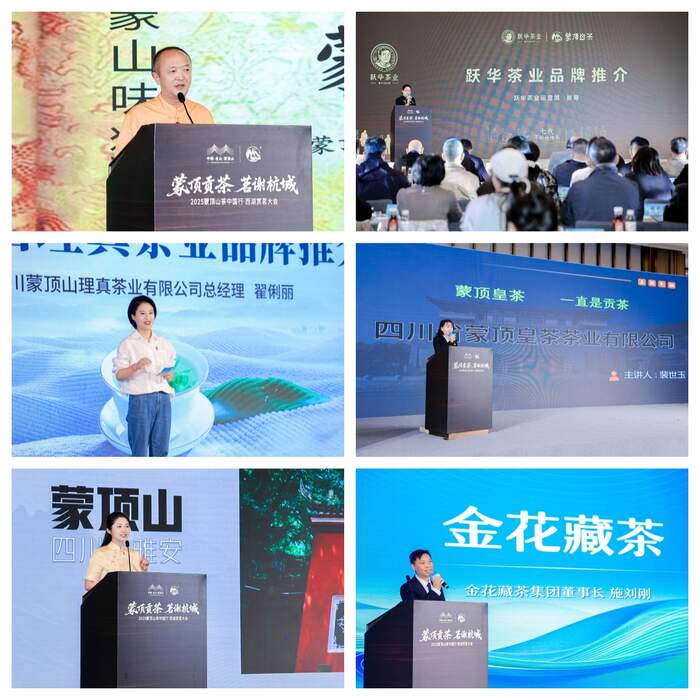 川浙茶文化交流盛会 蒙顶山茶推动产业共赢 蒙顶贡茶 茗谢杭城——2025蒙顶贡茶中国行·西湖赏茗大会在杭州举行