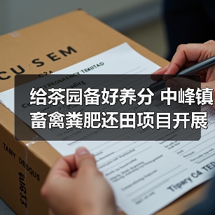 给茶园备好养分 中峰镇畜禽粪肥还田项目开展（图2）