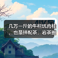 几万一斤的牛栏坑肉桂，也是拼配茶，岩茶圈已经没有纯料茶了吗？（图1）