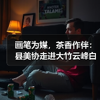 画笔为媒，茶香作伴：县美协走进大竹云峰白茶基地，绘就乡村振兴“新图景”（图3）