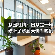 茶圈杠精:贵茶是一堆破叶子炒到天价?喝到顶级好茶时,打脸了!(图1) 茶圈杠精:贵茶是一堆破叶子炒到天价?喝到顶级好茶时,打脸了!(图1)