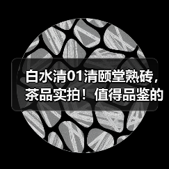 白水清01清颐堂熟砖，茶品实拍！值得品鉴的普洱老熟茶（图4）