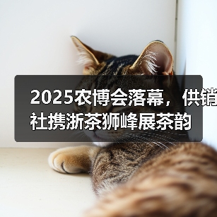 2025农博会落幕,供销社携浙茶狮峰展茶韵(图1) 2025农博会落幕,供销社携浙茶狮峰展茶韵(图1)