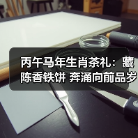 丙午马年生肖茶礼:藏陈香铁饼 奔涌向前品岁月(图3) 丙午马年生肖茶礼:藏陈香铁饼 奔涌向前品岁月(图3)