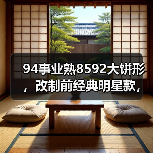 94事业熟8592大饼形,改制前经典明星款,值得珍藏(图2) 94事业熟8592大饼形,改制前经典明星款,值得珍藏(图2)
