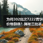 为何302批次7222青饼价格翻倍?揭秘三批茶差异(图4) 为何302批次7222青饼价格翻倍?揭秘三批茶差异(图4)