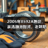 2005年8592A熟饼,茶汤顺滑甜润,老味明显,开汤品鉴(图4) 2005年8592A熟饼,茶汤顺滑甜润,老味明显,开汤品鉴(图4)