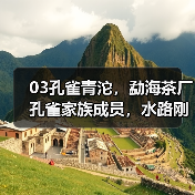 03孔雀青沱,勐海茶厂孔雀家族成员,水路刚劲不失细腻(图3) 03孔雀青沱,勐海茶厂孔雀家族成员,水路刚劲不失细腻(图3)