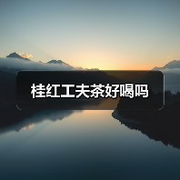桂红工夫茶好喝吗(图3) 桂红工夫茶好喝吗(图3)